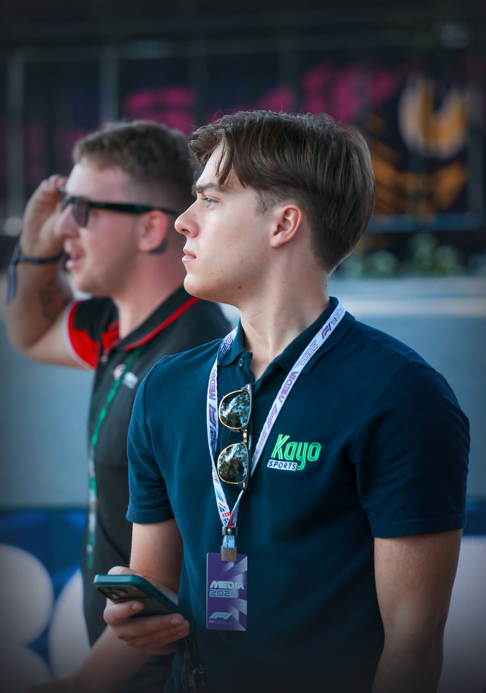 Ethan Fleetwood in the F1 paddock